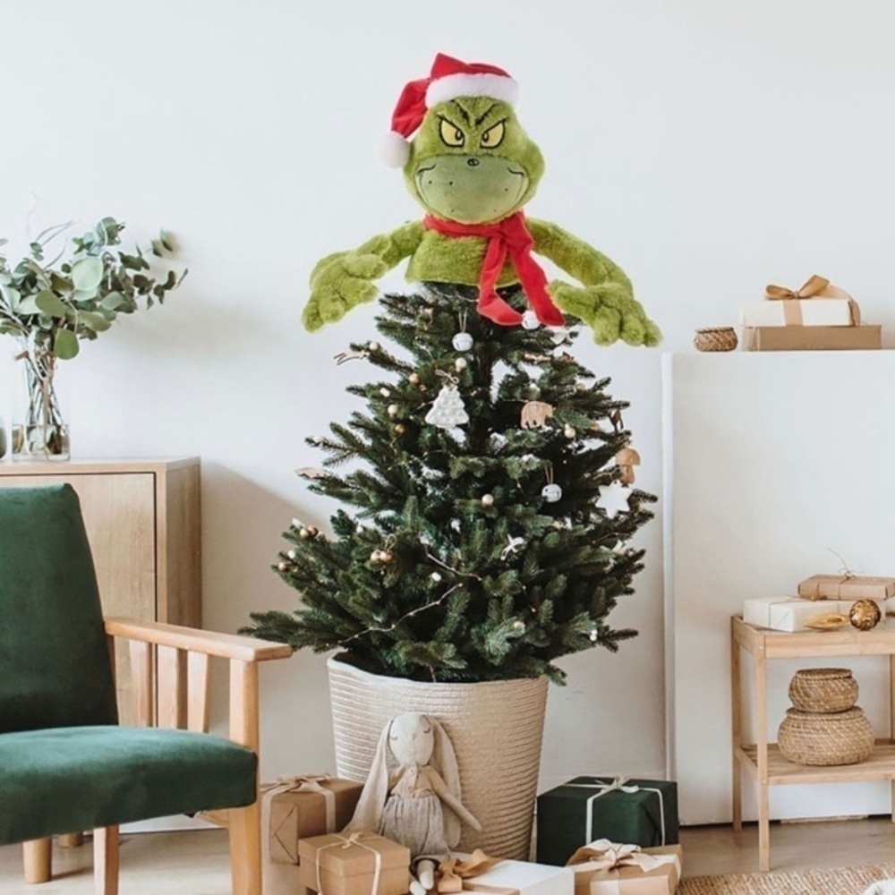 NWT. DR. SEUSS The Grinch Plush Tree Topper - Picture 2 of 8